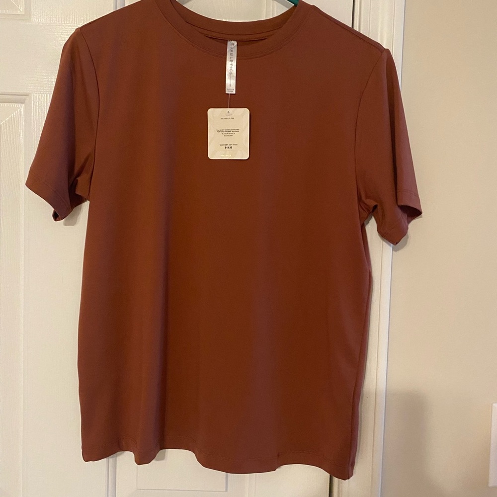 Fabletics rust Tee. Small  NWT